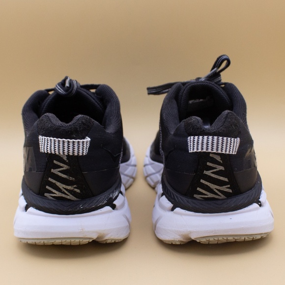 Hoka One One Clifton 6 Black Running Shoes 1102873-BWHT Women's Size 7 - Picture 4 of 8